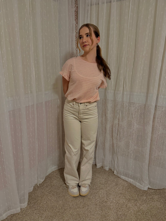 Rose Water Ruffle Shirt